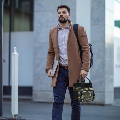 Lunch Bag & Lunch Box for Men Women, Double Deck & Leakproof