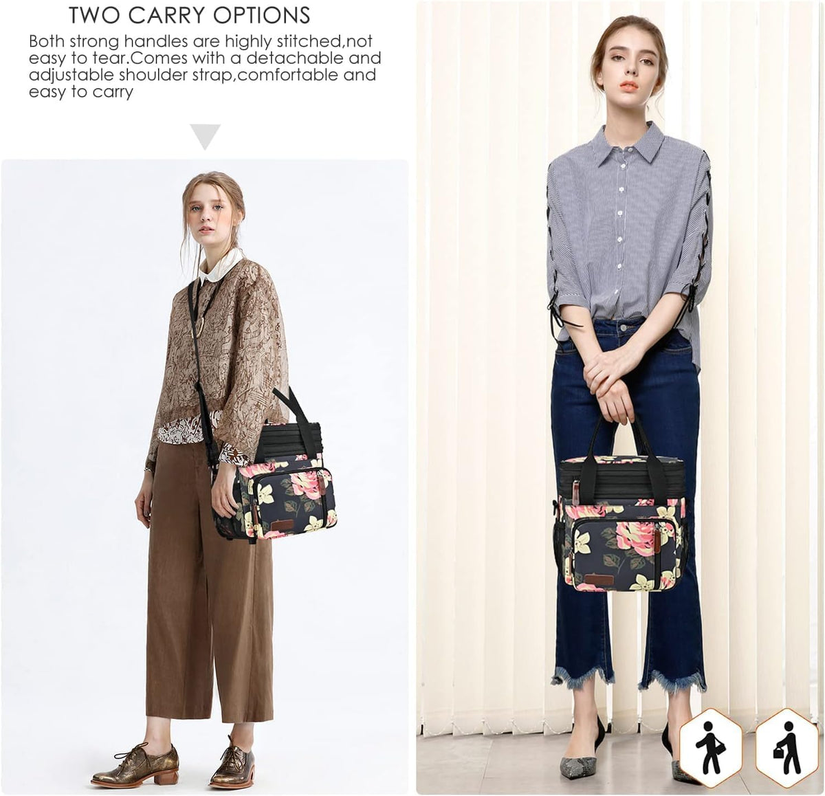 Lunch Bag & Lunch Box for Men Women, Double Deck & Leakproof