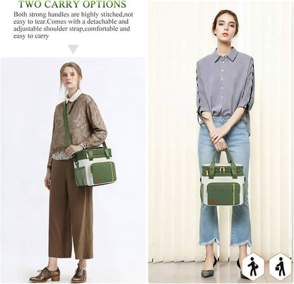 Lunch Bag & Lunch Box for Men Women, Double Deck & Leakproof