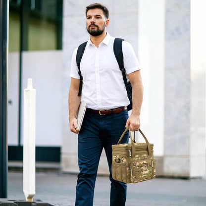 Lunch Bag & Lunch Box for Men Women, Double Deck & Leakproof