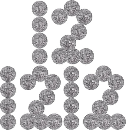 Stainless Steel Scrubber Scrubbing Scouring Pad Sponges Clean Pot Pan and Steel Wool for Kitchen Bathroom