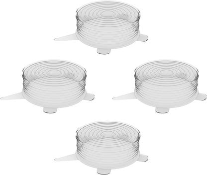 Reusable Silicone Lids (Variety Pack) – Upgrade Your Kitchen Gadgets with Our Covers for Food Storage – Reusable Silicone Stretch Lids and Food Covers for Containers (Pack of 7)