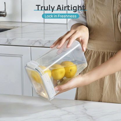 Airtight Food Storage Containers with Lids, 24 pcs, Black
