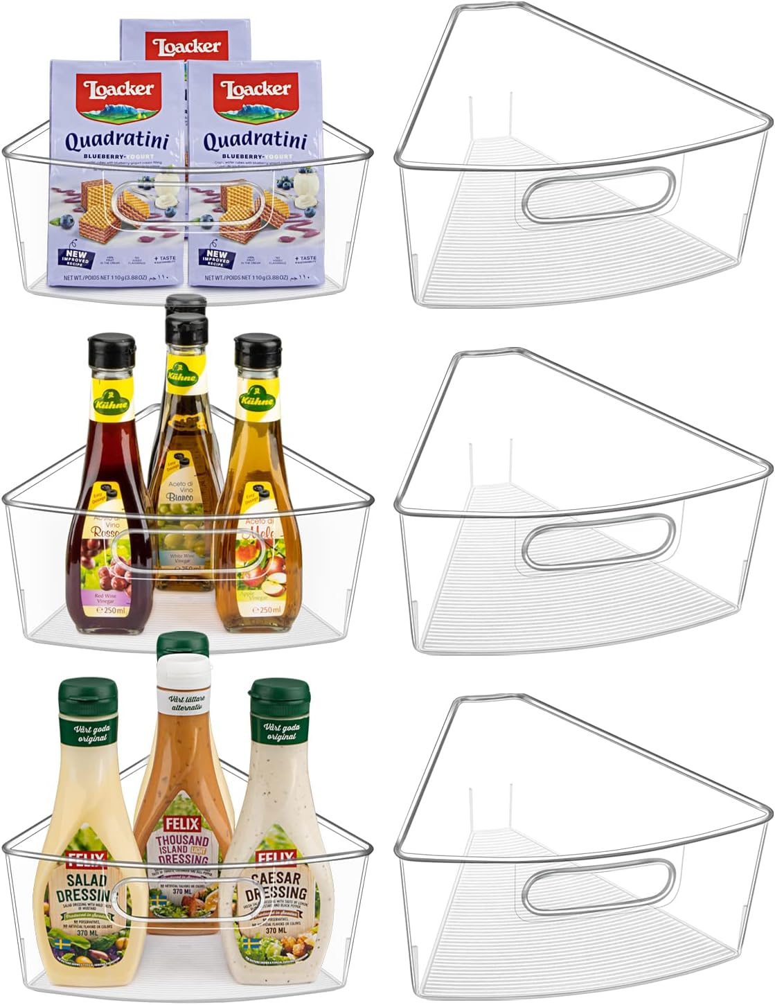 Lazy Susan Cabinet Organizer Bins for 26"/ 28"/ 32" Diameter