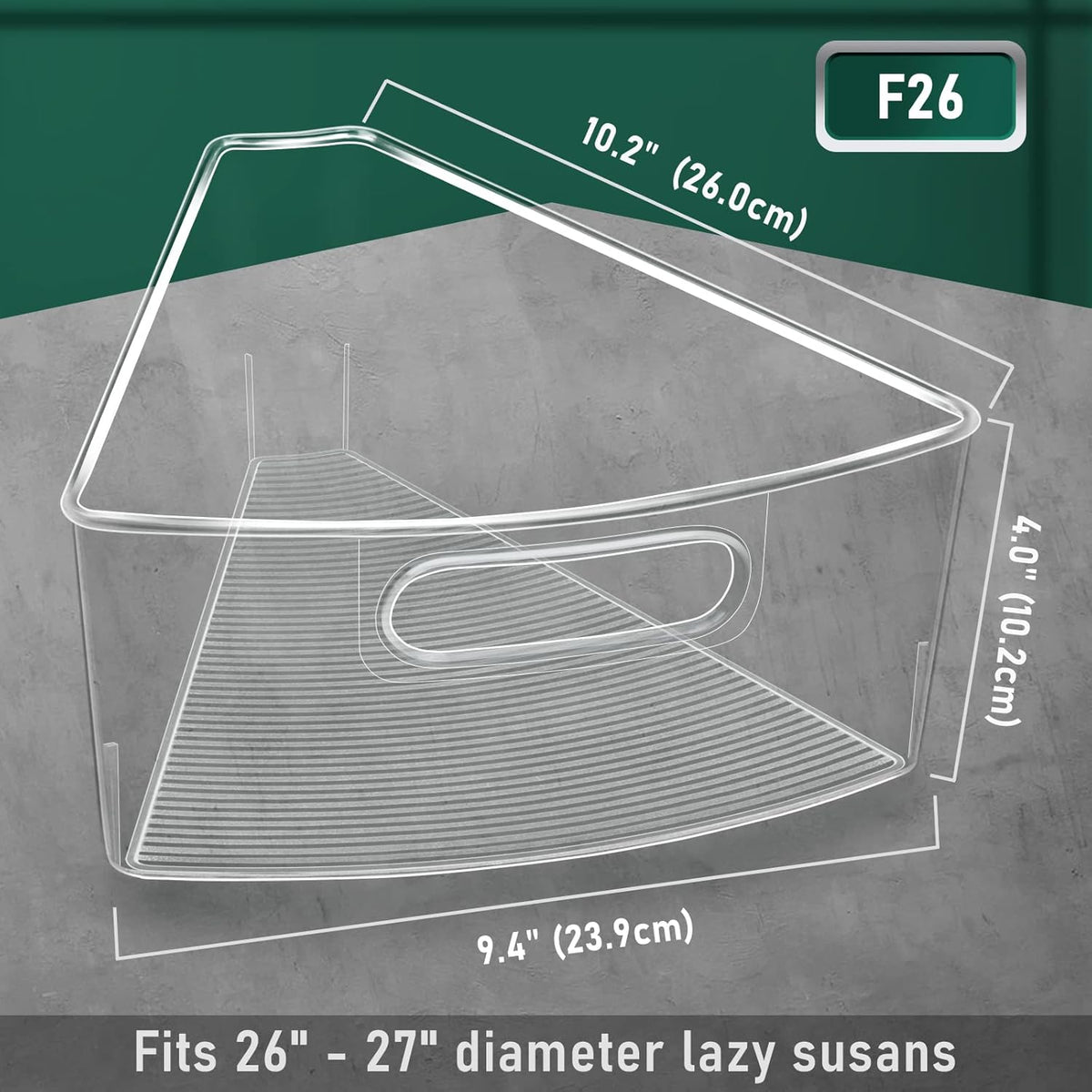 Lazy Susan Cabinet Organizer Bins for 26"/ 28"/ 32" Diameter