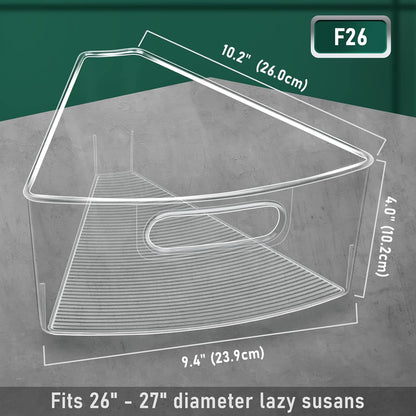 Lazy Susan Cabinet Organizer Bins for 26"/ 28"/ 32" Diameter