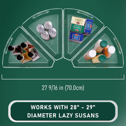 Lazy Susan Cabinet Organizer Bins for 26"/ 28"/ 32" Diameter