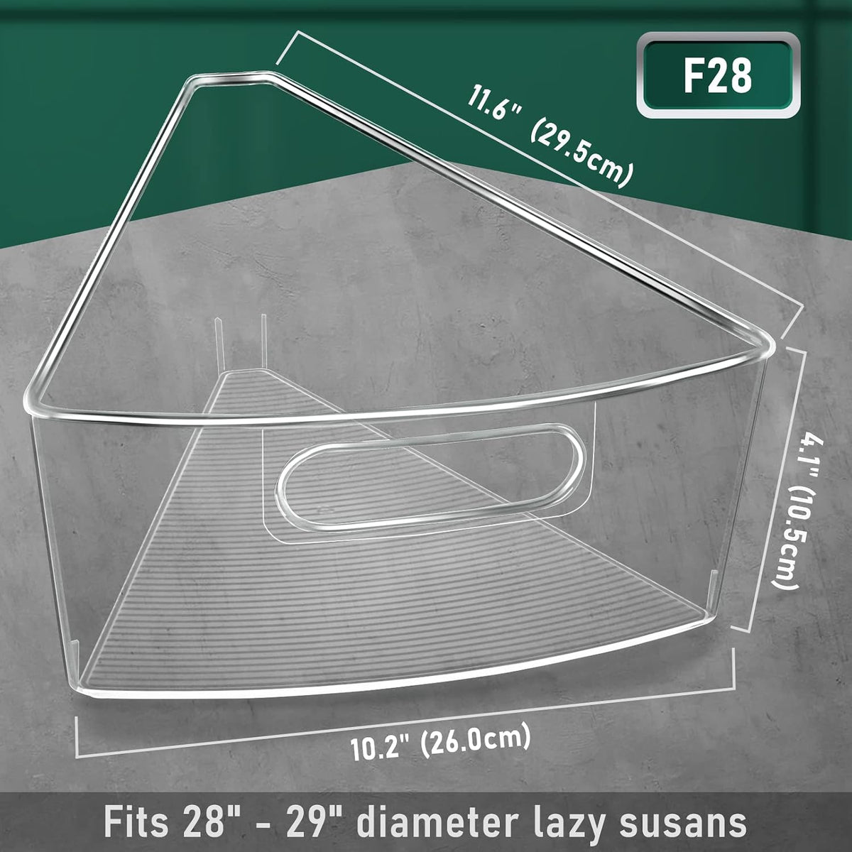 Lazy Susan Cabinet Organizer Bins for 26"/ 28"/ 32" Diameter