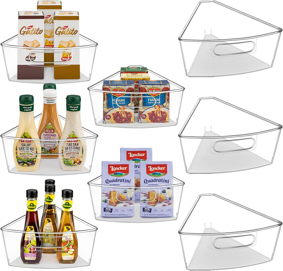 Lazy Susan Cabinet Organizer Bins for 26"/ 28"/ 32" Diameter