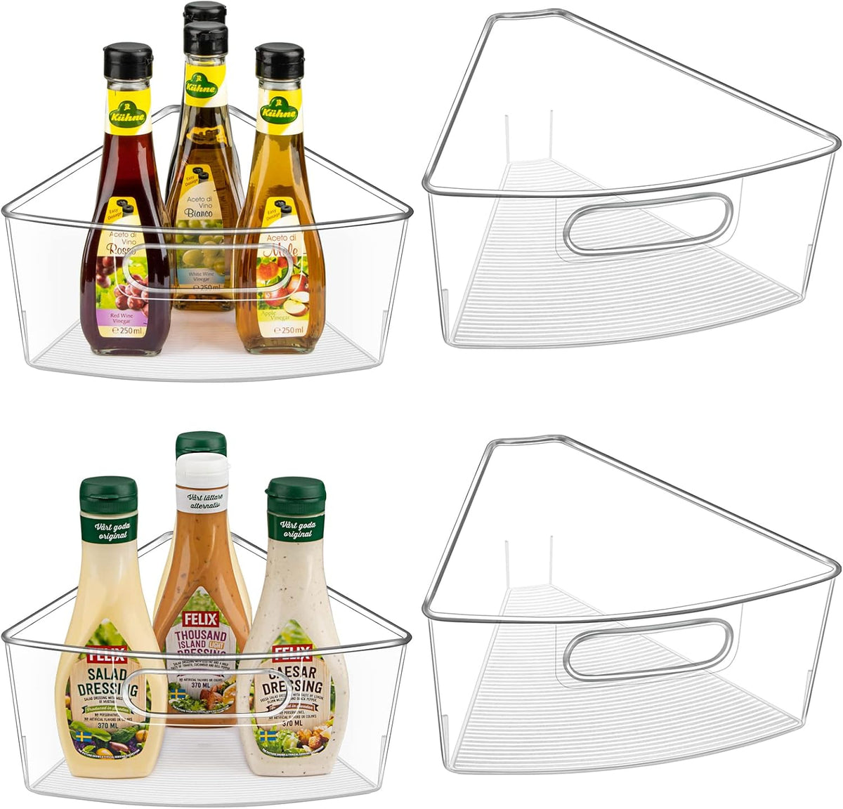Lazy Susan Cabinet Organizer Bins for 26"/ 28"/ 32" Diameter