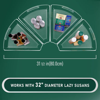 Lazy Susan Cabinet Organizer Bins for 26"/ 28"/ 32" Diameter