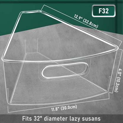 Lazy Susan Cabinet Organizer Bins for 26"/ 28"/ 32" Diameter