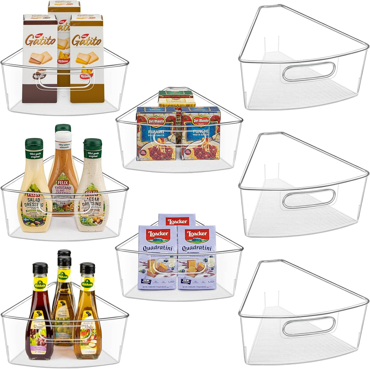 Lazy Susan Cabinet Organizer Bins for 26"/ 28"/ 32" Diameter