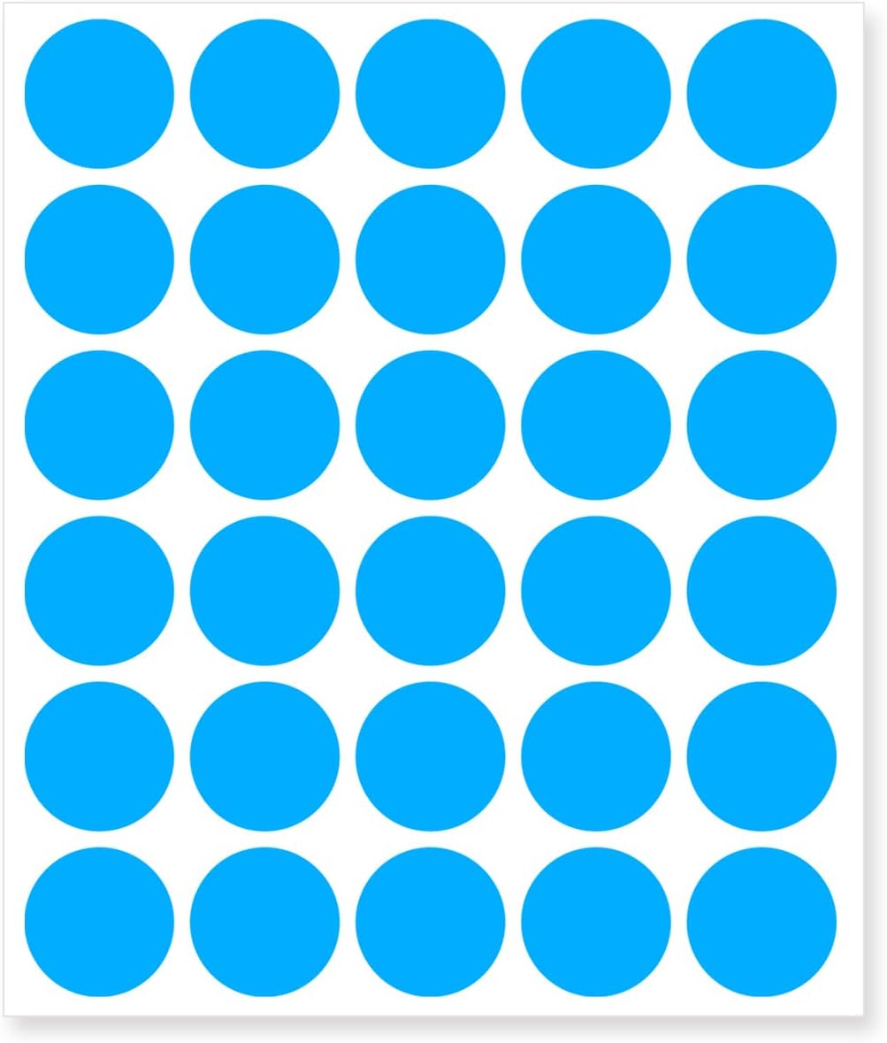 1 Inch Clear Transparent Round Waterproof Sticker,Envelope Tab Sealer and Retail Package Round Clear Seal Labels Self Adhesive Stickers,1050 Labels Per Bag
