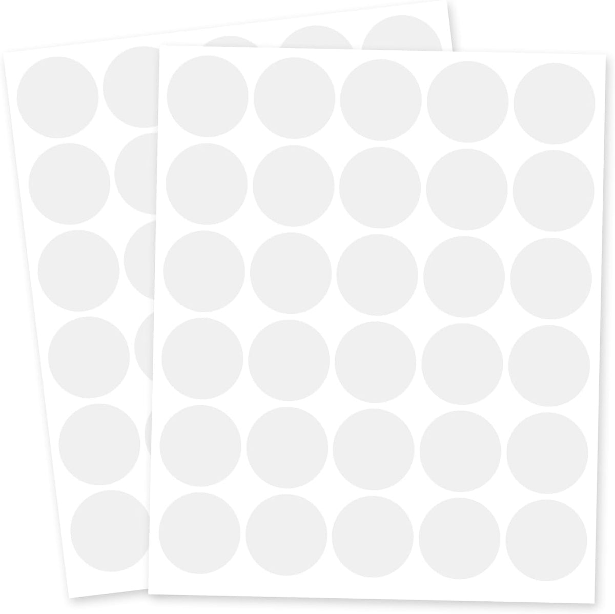 1 Inch Clear Transparent Round Waterproof Sticker,Envelope Tab Sealer and Retail Package Round Clear Seal Labels Self Adhesive Stickers,1050 Labels Per Bag