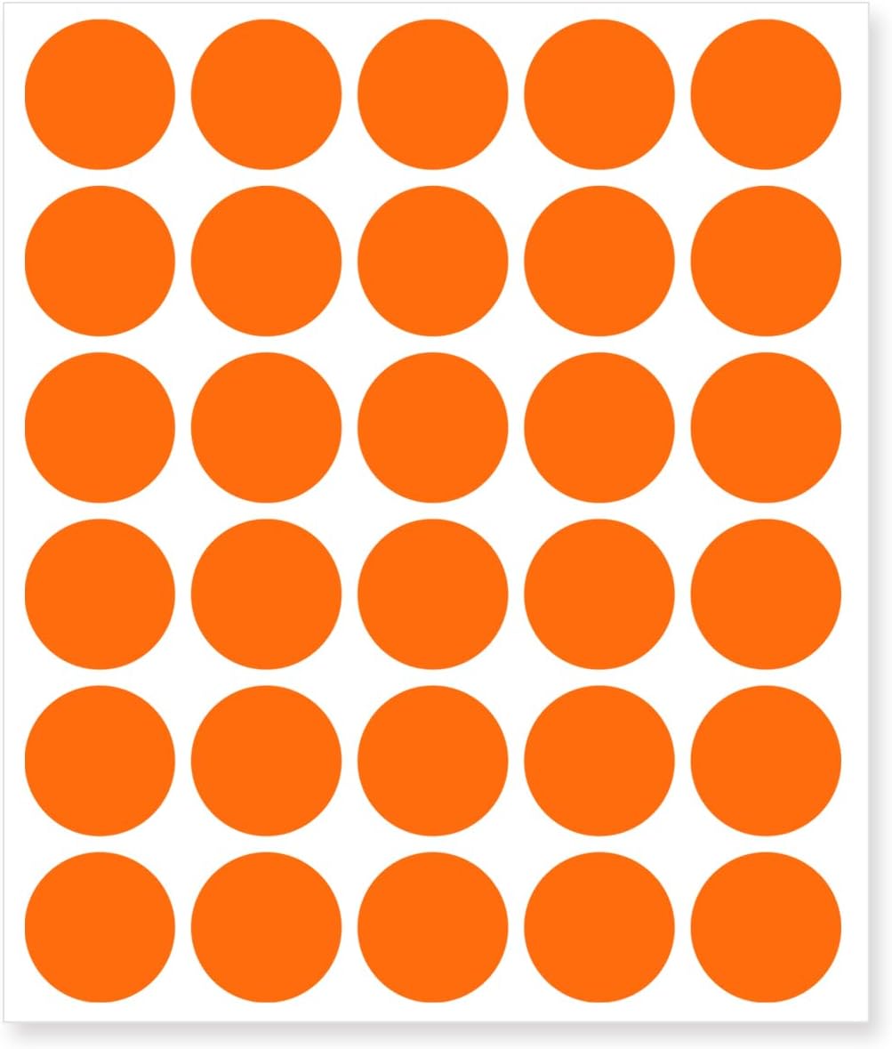 1 Inch Clear Transparent Round Waterproof Sticker,Envelope Tab Sealer and Retail Package Round Clear Seal Labels Self Adhesive Stickers,1050 Labels Per Bag
