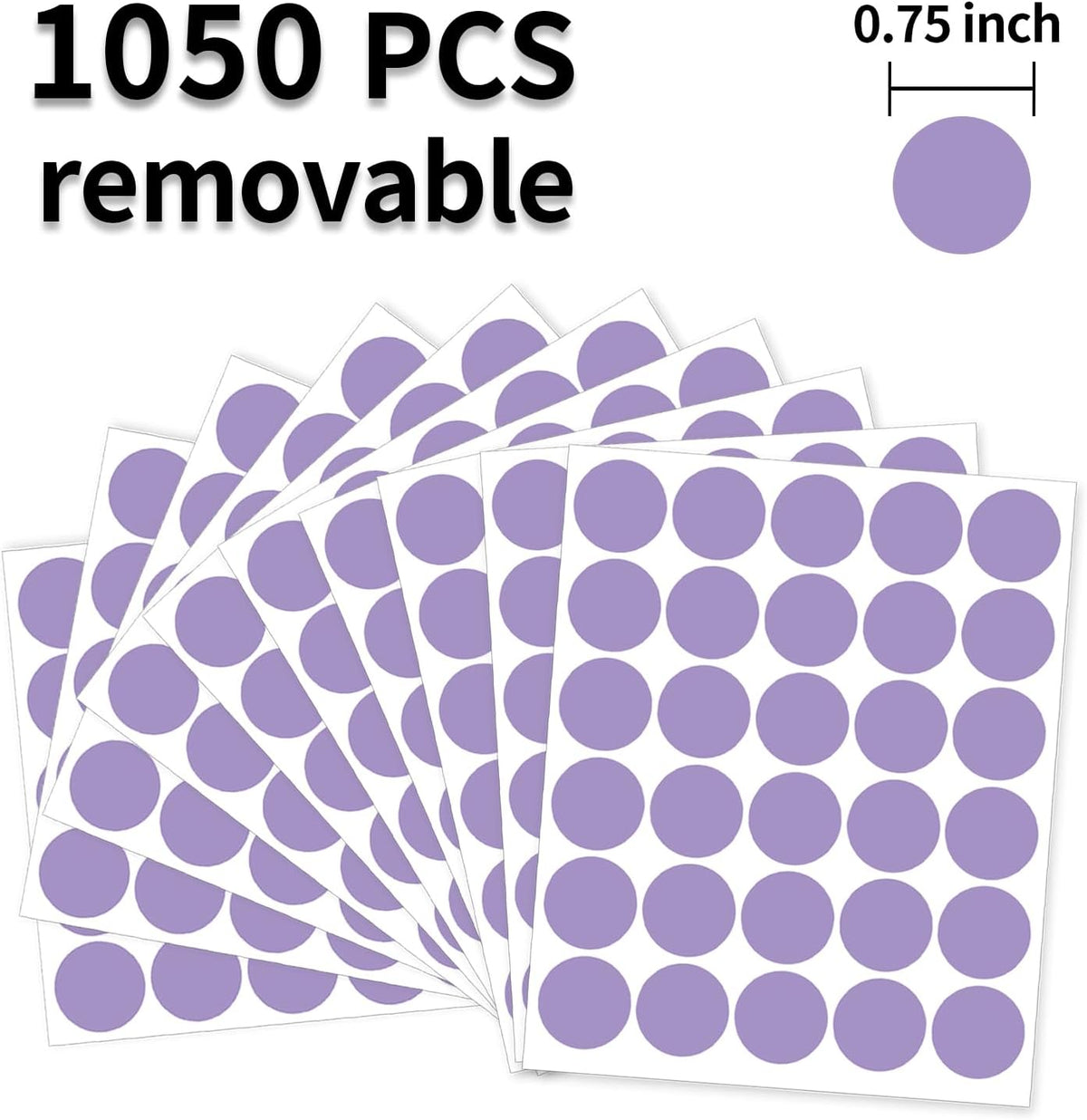 1 Inch Clear Transparent Round Waterproof Sticker,Envelope Tab Sealer and Retail Package Round Clear Seal Labels Self Adhesive Stickers,1050 Labels Per Bag