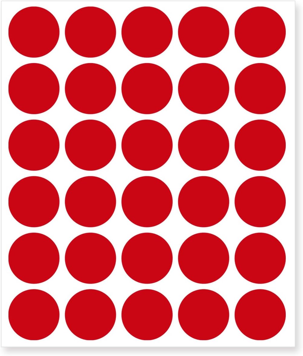1 Inch Clear Transparent Round Waterproof Sticker,Envelope Tab Sealer and Retail Package Round Clear Seal Labels Self Adhesive Stickers,1050 Labels Per Bag