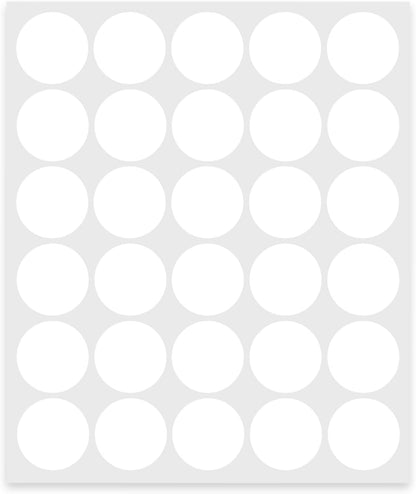 1 Inch Clear Transparent Round Waterproof Sticker,Envelope Tab Sealer and Retail Package Round Clear Seal Labels Self Adhesive Stickers,1050 Labels Per Bag