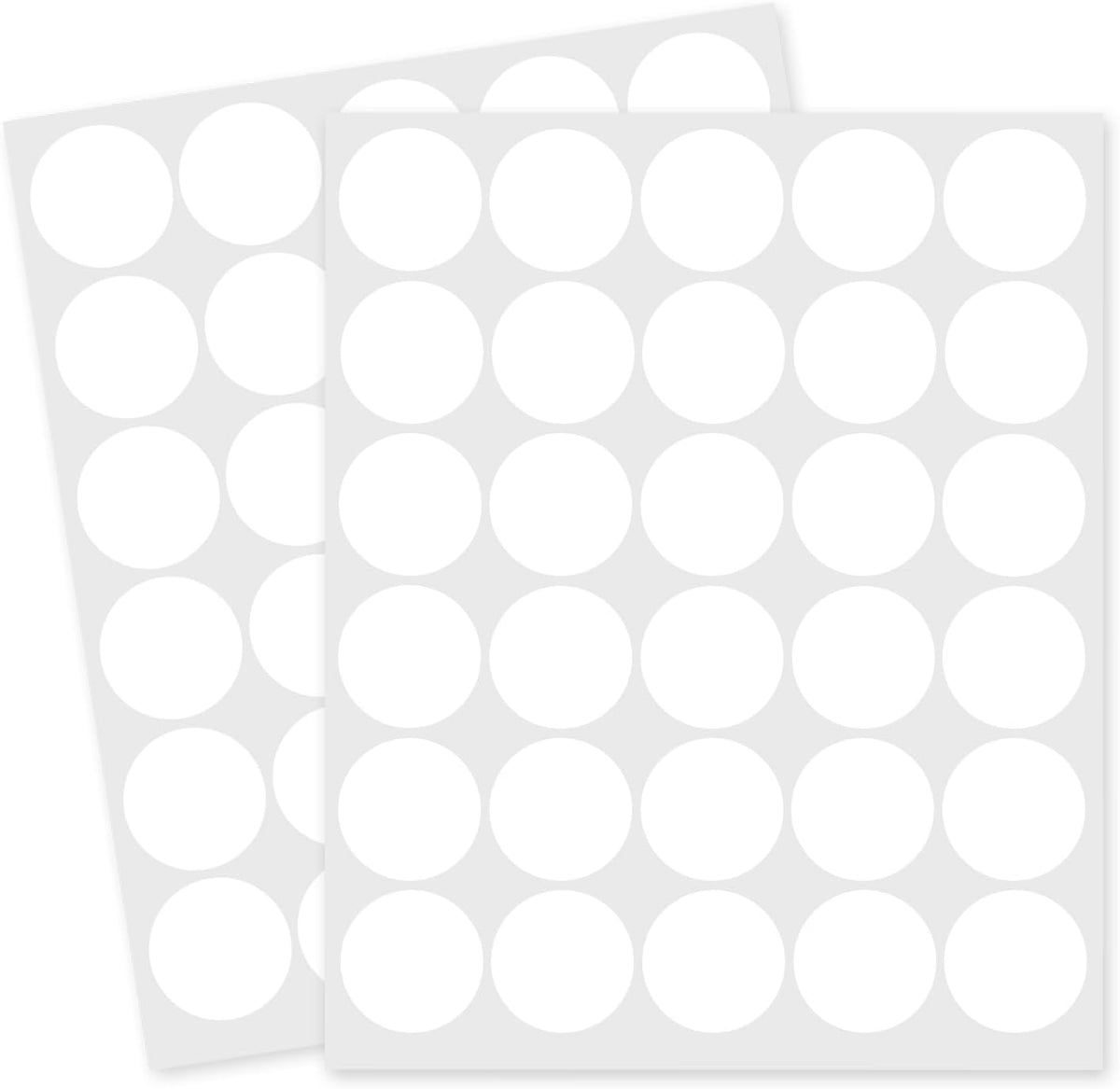 1 Inch Clear Transparent Round Waterproof Sticker,Envelope Tab Sealer and Retail Package Round Clear Seal Labels Self Adhesive Stickers,1050 Labels Per Bag