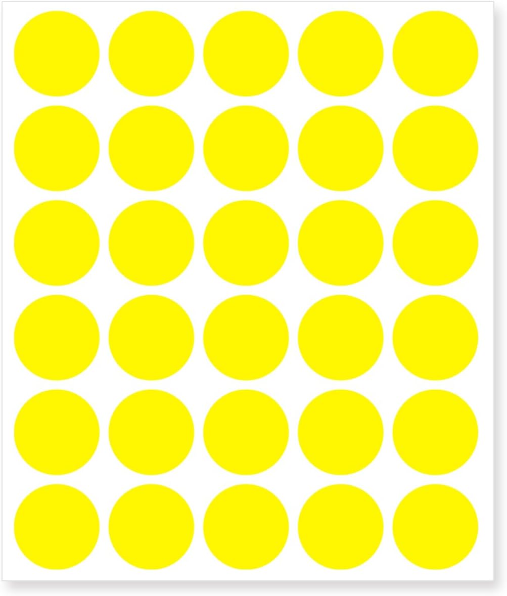 1 Inch Clear Transparent Round Waterproof Sticker,Envelope Tab Sealer and Retail Package Round Clear Seal Labels Self Adhesive Stickers,1050 Labels Per Bag