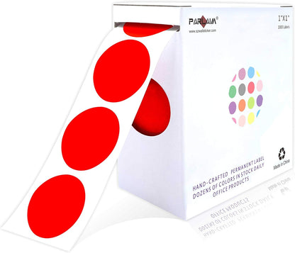 1 inch Round Clear Circle Dot Sticker 1000pcs Transparent Adhesive Label | 2.5cm Sticky Dots Label for Envelope, Cosmetic Box, Gift Bag, Translucent Wafer Package Seals, Safe Material