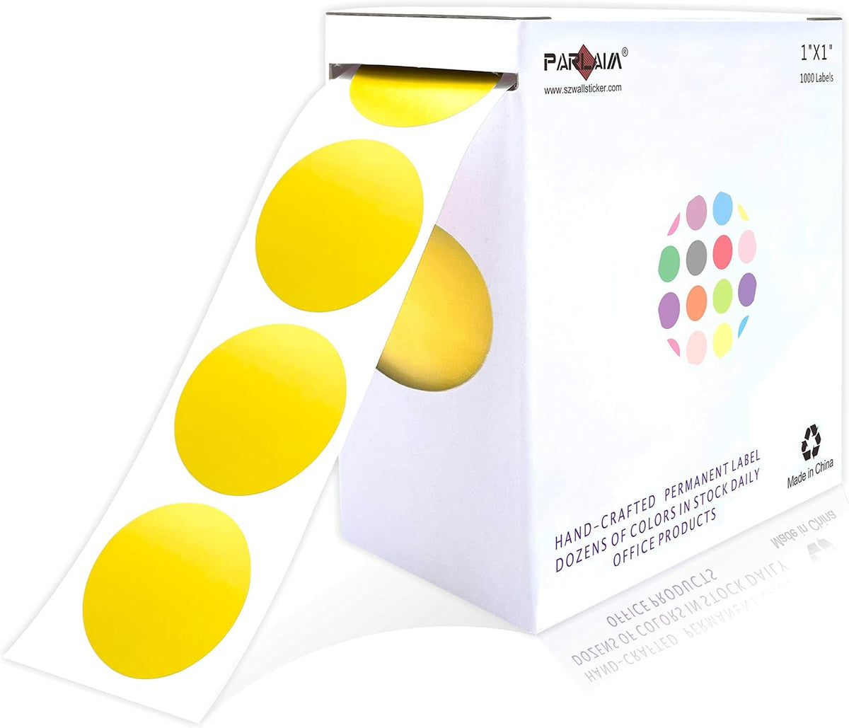 1 inch Round Clear Circle Dot Sticker 1000pcs Transparent Adhesive Label | 2.5cm Sticky Dots Label for Envelope, Cosmetic Box, Gift Bag, Translucent Wafer Package Seals, Safe Material