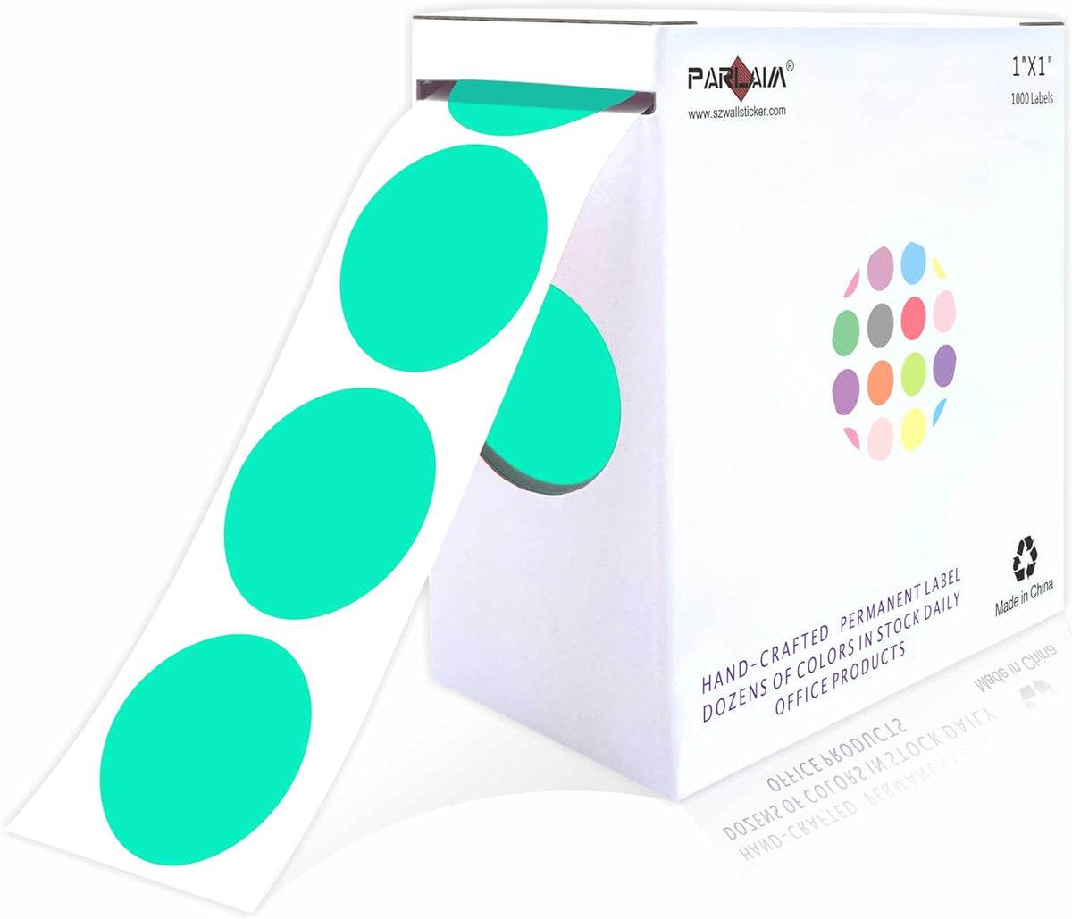 1 inch Round Clear Circle Dot Sticker 1000pcs Transparent Adhesive Label | 2.5cm Sticky Dots Label for Envelope, Cosmetic Box, Gift Bag, Translucent Wafer Package Seals, Safe Material