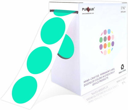 1 inch Round Clear Circle Dot Sticker 1000pcs Transparent Adhesive Label | 2.5cm Sticky Dots Label for Envelope, Cosmetic Box, Gift Bag, Translucent Wafer Package Seals, Safe Material