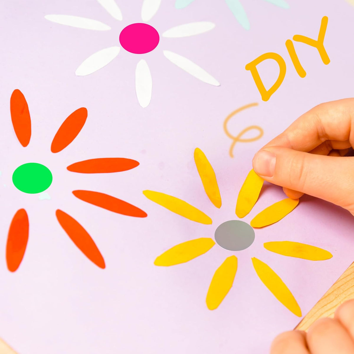 1 inch Round Clear Circle Dot Sticker 1000pcs Transparent Adhesive Label | 2.5cm Sticky Dots Label for Envelope, Cosmetic Box, Gift Bag, Translucent Wafer Package Seals, Safe Material