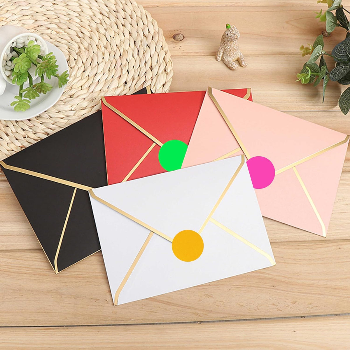 1 inch Round Clear Circle Dot Sticker 1000pcs Transparent Adhesive Label | 2.5cm Sticky Dots Label for Envelope, Cosmetic Box, Gift Bag, Translucent Wafer Package Seals, Safe Material