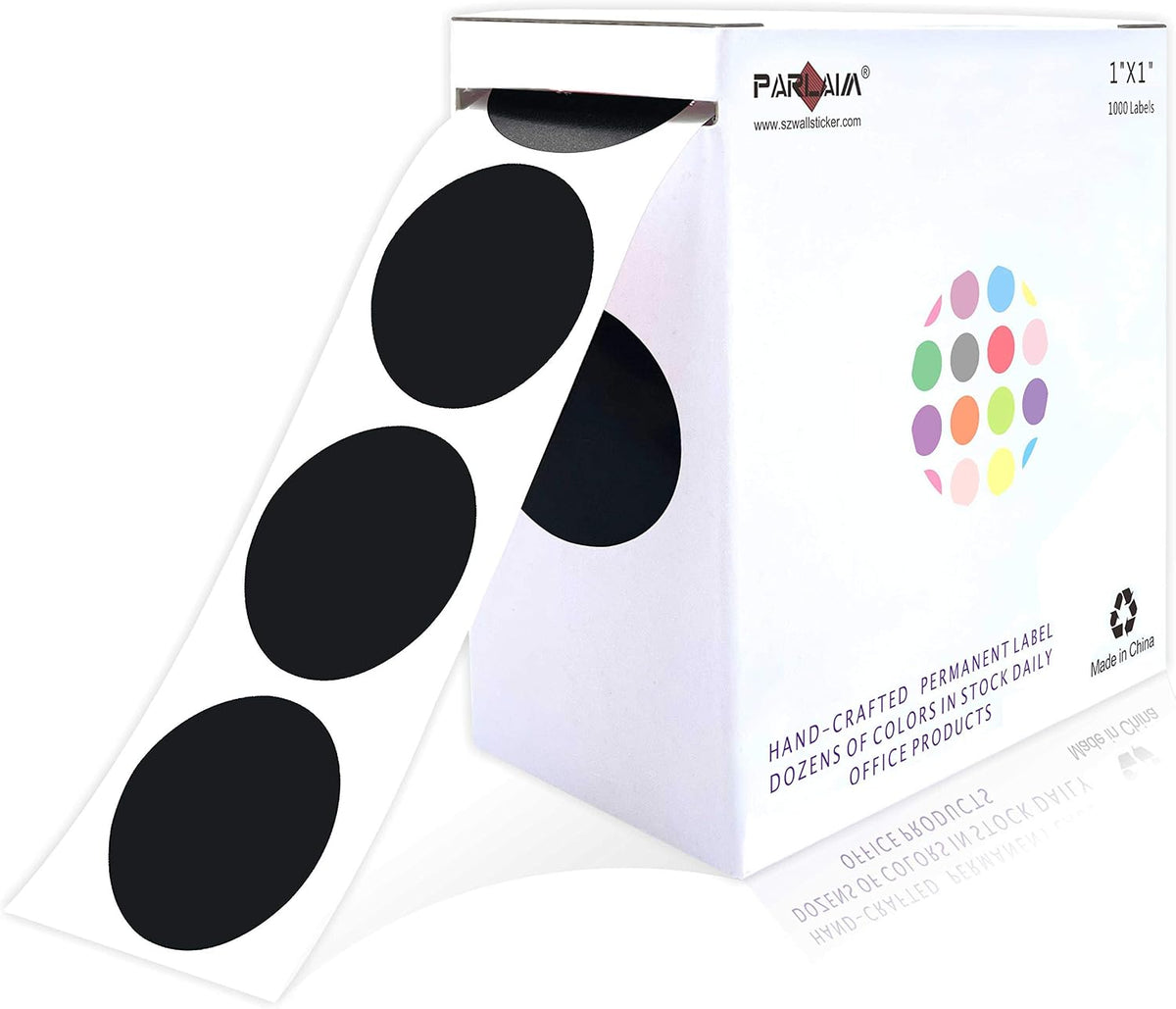 1 inch Round Clear Circle Dot Sticker 1000pcs Transparent Adhesive Label | 2.5cm Sticky Dots Label for Envelope, Cosmetic Box, Gift Bag, Translucent Wafer Package Seals, Safe Material