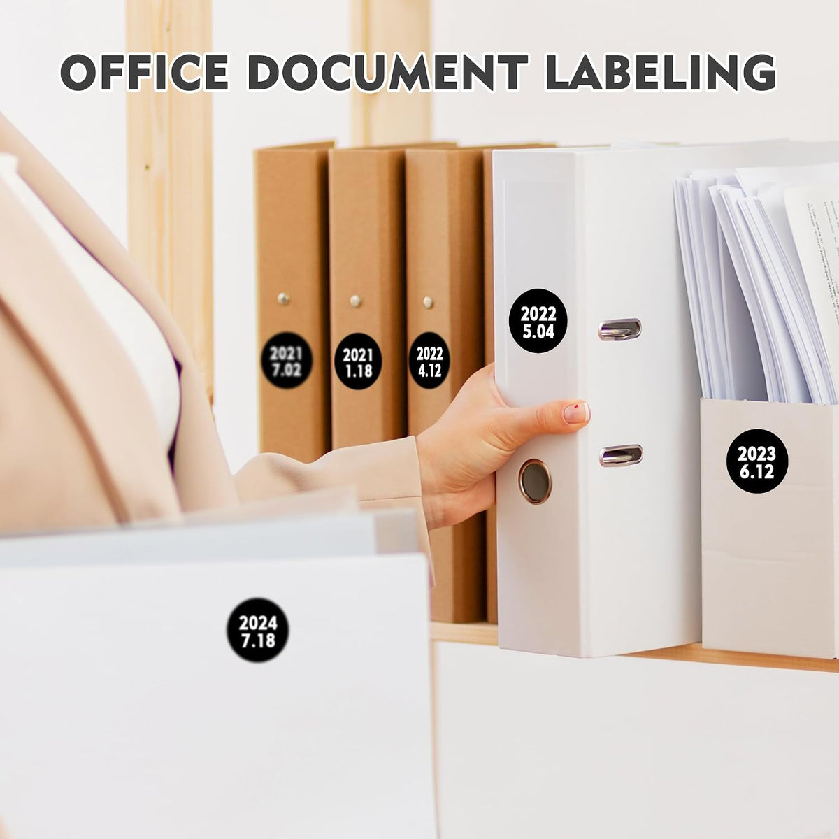 1 inch Round Clear Circle Dot Sticker 1000pcs Transparent Adhesive Label | 2.5cm Sticky Dots Label for Envelope, Cosmetic Box, Gift Bag, Translucent Wafer Package Seals, Safe Material