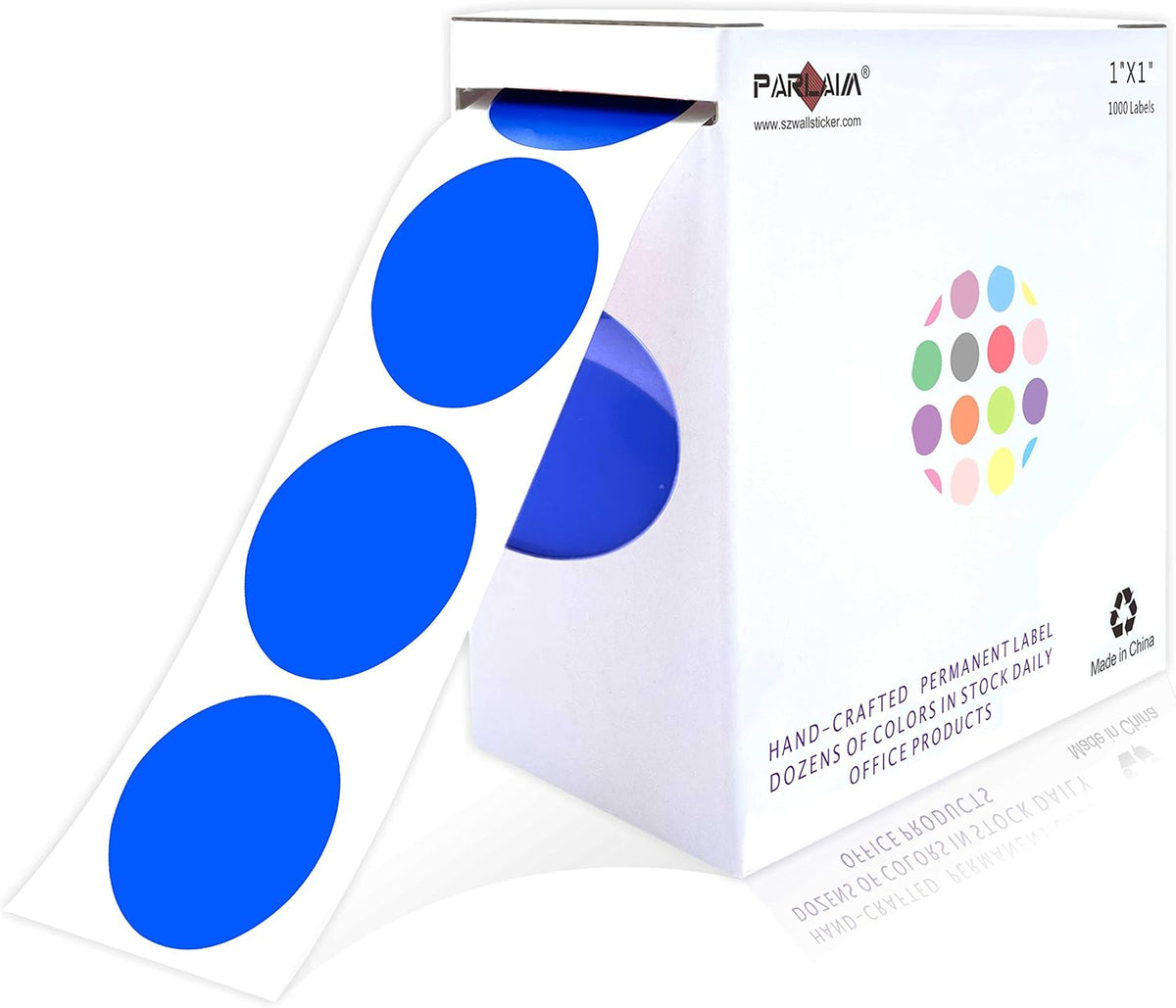 1 inch Round Clear Circle Dot Sticker 1000pcs Transparent Adhesive Label | 2.5cm Sticky Dots Label for Envelope, Cosmetic Box, Gift Bag, Translucent Wafer Package Seals, Safe Material