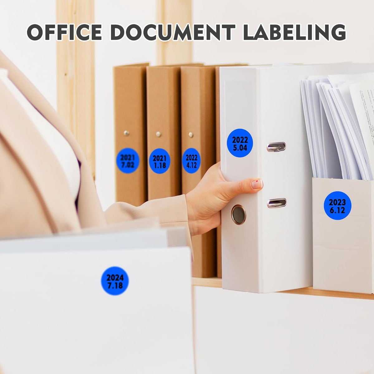 1 inch Round Clear Circle Dot Sticker 1000pcs Transparent Adhesive Label | 2.5cm Sticky Dots Label for Envelope, Cosmetic Box, Gift Bag, Translucent Wafer Package Seals, Safe Material