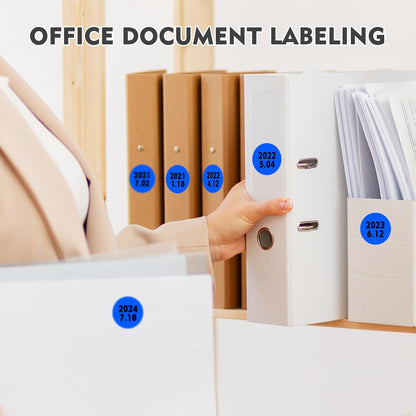 1 inch Round Clear Circle Dot Sticker 1000pcs Transparent Adhesive Label | 2.5cm Sticky Dots Label for Envelope, Cosmetic Box, Gift Bag, Translucent Wafer Package Seals, Safe Material