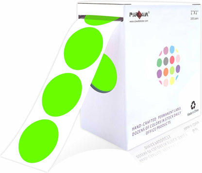 1 inch Round Clear Circle Dot Sticker 1000pcs Transparent Adhesive Label | 2.5cm Sticky Dots Label for Envelope, Cosmetic Box, Gift Bag, Translucent Wafer Package Seals, Safe Material