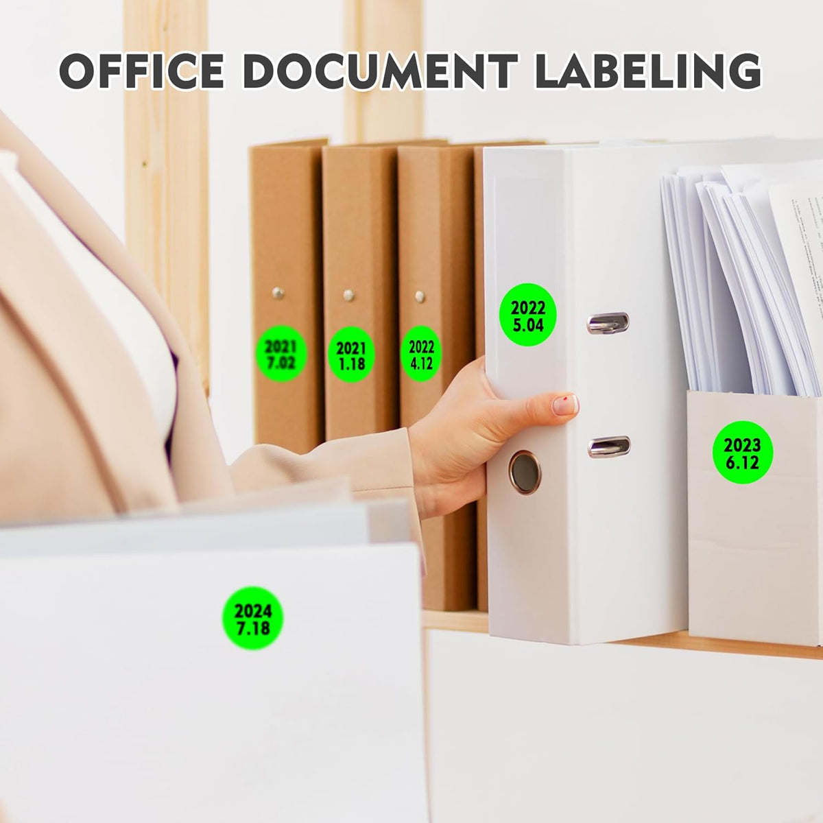 1 inch Round Clear Circle Dot Sticker 1000pcs Transparent Adhesive Label | 2.5cm Sticky Dots Label for Envelope, Cosmetic Box, Gift Bag, Translucent Wafer Package Seals, Safe Material