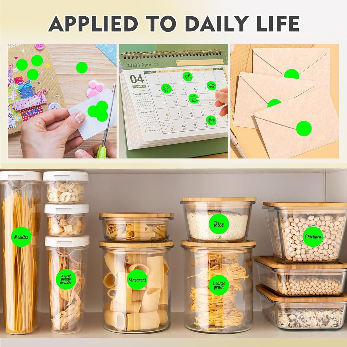 1 inch Round Clear Circle Dot Sticker 1000pcs Transparent Adhesive Label | 2.5cm Sticky Dots Label for Envelope, Cosmetic Box, Gift Bag, Translucent Wafer Package Seals, Safe Material