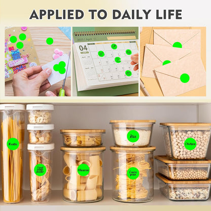 1 inch Round Clear Circle Dot Sticker 1000pcs Transparent Adhesive Label | 2.5cm Sticky Dots Label for Envelope, Cosmetic Box, Gift Bag, Translucent Wafer Package Seals, Safe Material