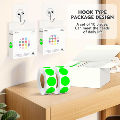 1 inch Round Clear Circle Dot Sticker 1000pcs Transparent Adhesive Label | 2.5cm Sticky Dots Label for Envelope, Cosmetic Box, Gift Bag, Translucent Wafer Package Seals, Safe Material