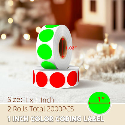 1 inch Round Clear Circle Dot Sticker 1000pcs Transparent Adhesive Label | 2.5cm Sticky Dots Label for Envelope, Cosmetic Box, Gift Bag, Translucent Wafer Package Seals, Safe Material