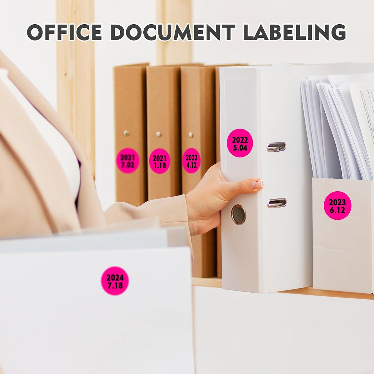 1 inch Round Clear Circle Dot Sticker 1000pcs Transparent Adhesive Label | 2.5cm Sticky Dots Label for Envelope, Cosmetic Box, Gift Bag, Translucent Wafer Package Seals, Safe Material