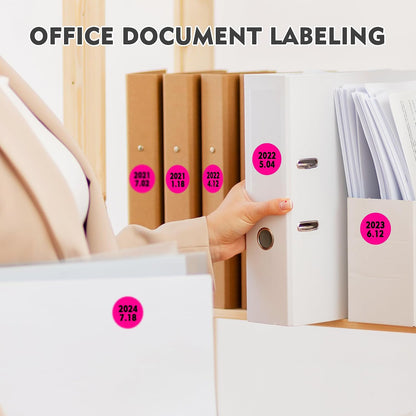 1 inch Round Clear Circle Dot Sticker 1000pcs Transparent Adhesive Label | 2.5cm Sticky Dots Label for Envelope, Cosmetic Box, Gift Bag, Translucent Wafer Package Seals, Safe Material