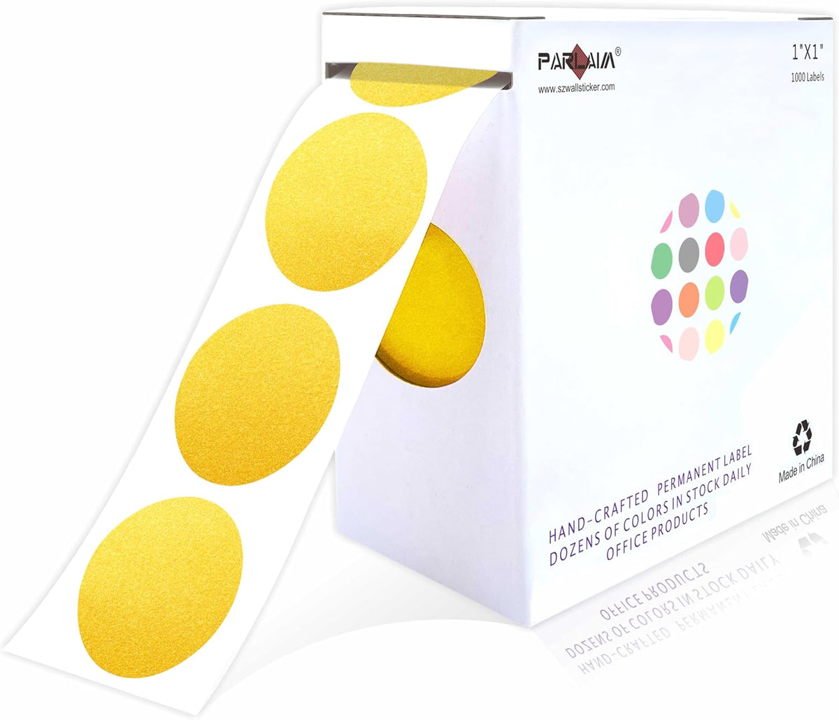 1 inch Round Clear Circle Dot Sticker 1000pcs Transparent Adhesive Label | 2.5cm Sticky Dots Label for Envelope, Cosmetic Box, Gift Bag, Translucent Wafer Package Seals, Safe Material