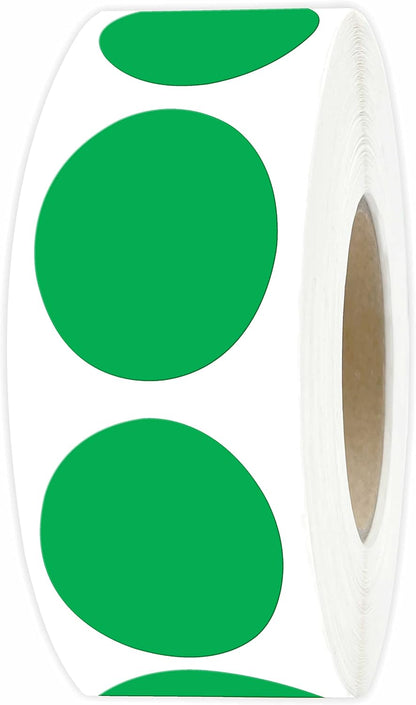 1 inch Round Clear Circle Dot Sticker 1000pcs Transparent Adhesive Label | 2.5cm Sticky Dots Label for Envelope, Cosmetic Box, Gift Bag, Translucent Wafer Package Seals, Safe Material