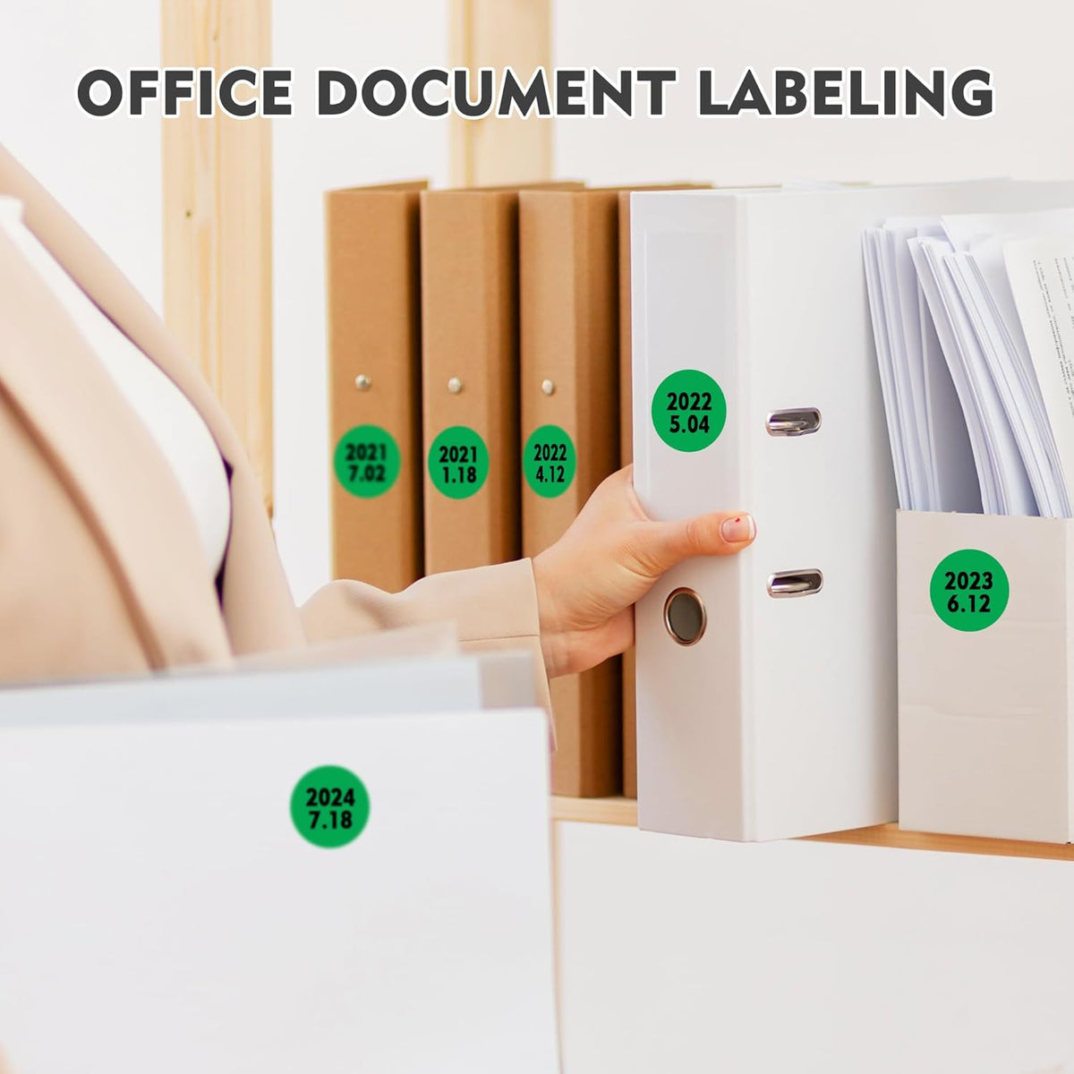 1 inch Round Clear Circle Dot Sticker 1000pcs Transparent Adhesive Label | 2.5cm Sticky Dots Label for Envelope, Cosmetic Box, Gift Bag, Translucent Wafer Package Seals, Safe Material