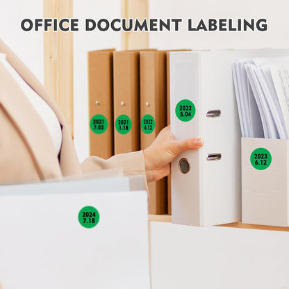 1 inch Round Clear Circle Dot Sticker 1000pcs Transparent Adhesive Label | 2.5cm Sticky Dots Label for Envelope, Cosmetic Box, Gift Bag, Translucent Wafer Package Seals, Safe Material