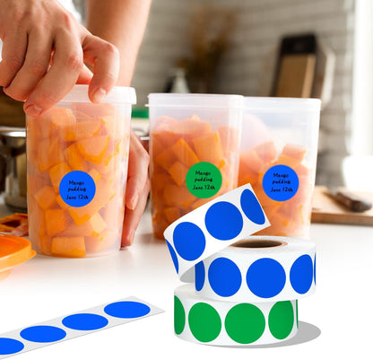 1 inch Round Clear Circle Dot Sticker 1000pcs Transparent Adhesive Label | 2.5cm Sticky Dots Label for Envelope, Cosmetic Box, Gift Bag, Translucent Wafer Package Seals, Safe Material