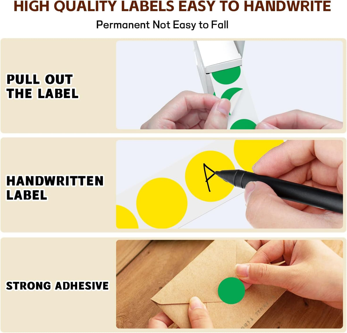 1 inch Round Clear Circle Dot Sticker 1000pcs Transparent Adhesive Label | 2.5cm Sticky Dots Label for Envelope, Cosmetic Box, Gift Bag, Translucent Wafer Package Seals, Safe Material